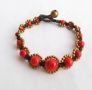 Beaded Bracelet w/Bell